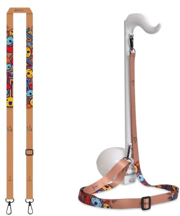 Everything Otamatone Cinturino per Deluxe e Techno Otamatone Editions | Qualità premium, resistente ed elegante, lunghezza regolabile con design splendidamente stampato, ideale per adulti e bambini