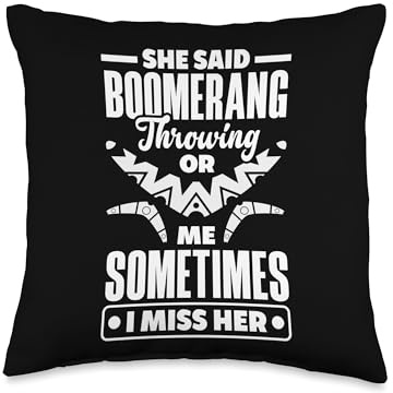 Eat Sleep Boomerang Repeat Boomerang Thrower Boomerang Sport Throw Pillow