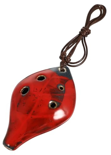 Supvox 2 Stück Okarina-instrument Für Kinder 6-loch-blatt-okarina Leicht Zu Tragen Und Zu Spielen
