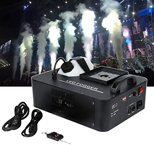 LANAZU Machine à fumée portative de 1500w, Machine à fumée télécommandée de LED, appropriée aux Barres, aux Clubs, aux fêtes