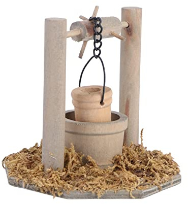 Toyvian 1pièce Miniature Jardin Décoratif Ornement Souhaits pour Paysage Extérieur Style Rustique Décoration Artisanale Accessoire De Jardin Miniature