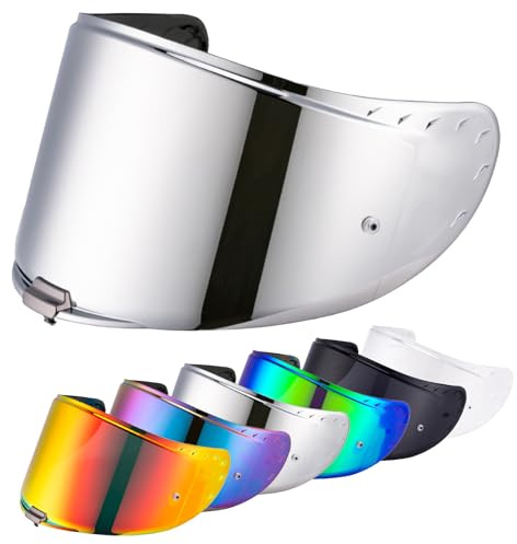 VCOROS Visiere Casque Moto pour FF327/Challenger | Visiere Casque Moto Plein Visage,Remplacement de Visière de Lentille de Casque de Bouclier de Vent de Moto