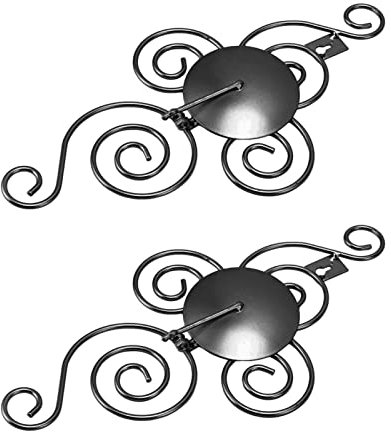 Yosoo Wandkerzenhalter, Faltbarer Europäischer Stil, Gewirbelter Schmiedeeisen-Wandbehang-Kerzenhalter, Schweres Metalleisen, Handgeschweißt, Heimdekoration für Hochzeit, Wohnzimmer