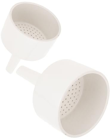 HAWILLOSCH Trichter Keramiktrichter 2 Stück Weiß 60mm 80mm Laborfiltrationstrichter Filtertrichter für Laborbedarf Präzises Ausgießen Vielseitig Einsetzbar