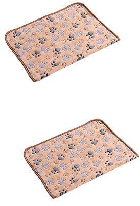 YARNOW 2St hundefleecedecke Welpendecken für kleine Hunde Kätzchen Decken Woobie-Decke Haustierdecken Fleecedecken pet Supplies Katzen bettchen catsbests Hundedecken Kätzchendecke Brown