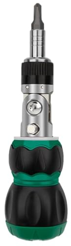 Jeu de tournevis à cliquet, jeu d'embouts et de douilles magnétiques, poignée antidérapante ergonomique, tournevis rotatif à 180 degrés, multibit W