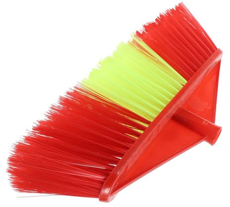 MOBUTOFU Plastic Broom Head Soft Brush Broom for Indoor Outdoor Cleaning Pet Hair Removal for Carpet Foldable and Dust Pan