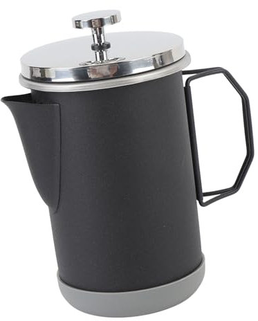 Luocute French-Press-Kaffeemaschine, 1000 Ml, 304 Edelstahl, Kaffeebereiter, Kaffeepresse, Tragbare Kaffeekanne für Zuhause, Büro, Camping, Handgebrühte Kaffeepresse, Teekanne für Camp