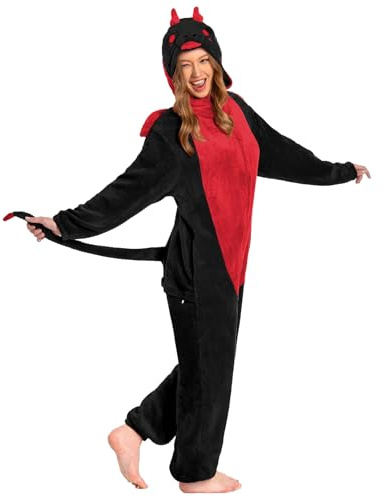 OLAOLA Adult Black Dragon Animal Onesie Costume Pyjamas M(5'5-5'9)