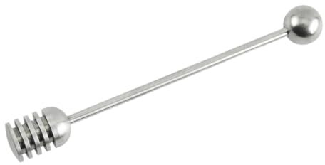 KICHOUSE Stainless Steel Honey Blender Wand Honey Stirrer for Syrup Jam Christmas