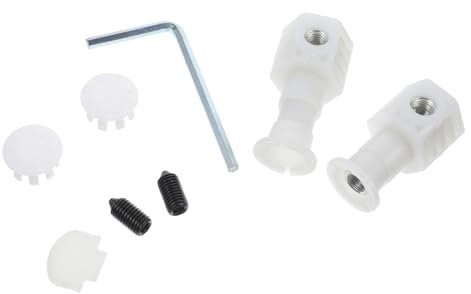 DOITOOL Set Viti Wc Laterali Antiruggine, Bulloni Fissaggio Serbatoio e Anello Tenuta, Accessori per Montaggio Parete, Kit Ricambio Pezzi Wc e Resistente, Confezione