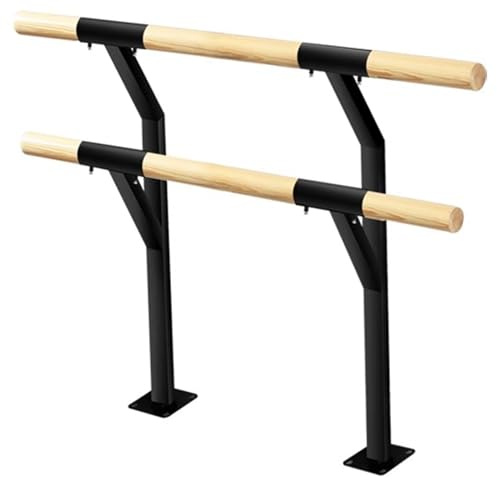 ASumPio Ballettstange, tragbare Doppel-Ballettstange für kleine Räume, 31,5–47,2 Zoll hohe Beinpresse, für den Tanzraum im Heim-Fitnessstudio,Black-100cm/39.3in