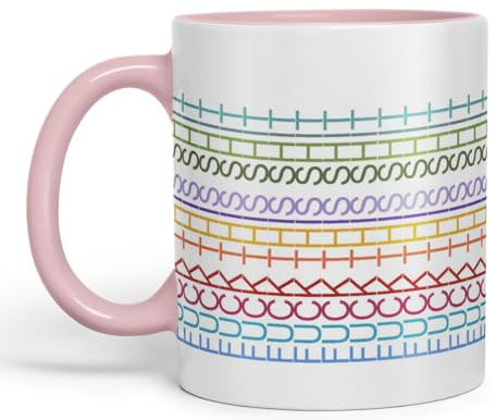 Vixar Fuck This Shit Mug Hidden Message Funny Adult Humor Sarcastic Gift Ceramic Coloured Mug Cup for Tea Coffee Hot Brew 330ml 11Oz Gift CT(Pink)