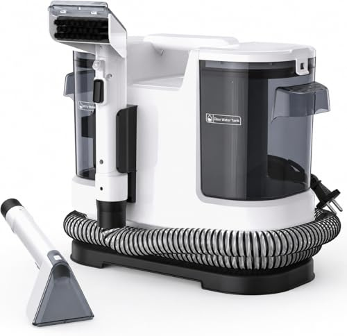 Welsauber Polsterreiniger Gerät Nasssauger, 15kPa 600W Teppichreiniger Waschsauger Fleckenreiniger mit großem Tank & langem Kabel für Teppich, Sofa, Polster, Treppen, Auto, Vorleger