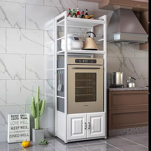 Mini Fridge Stand Storage Rack for Refrigerator & Washing Machine Kitchen nizer for Countertop Microwave Stand with Large Storage Space (55x40x180cm)