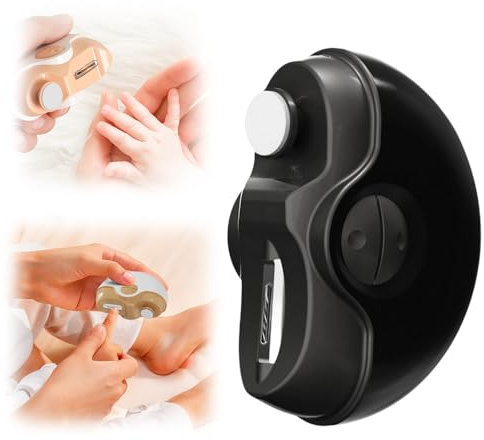 Elektrischer Nagelknipser, 2025 Neu Elektrische Nagelfeile, Dual Speed, Silent, 2 In 1 Automatischer Elektrischer Nagelknipser Mit Feilen-Funktion Für Senioren, Erwachsene Und Babys (Schwarz)