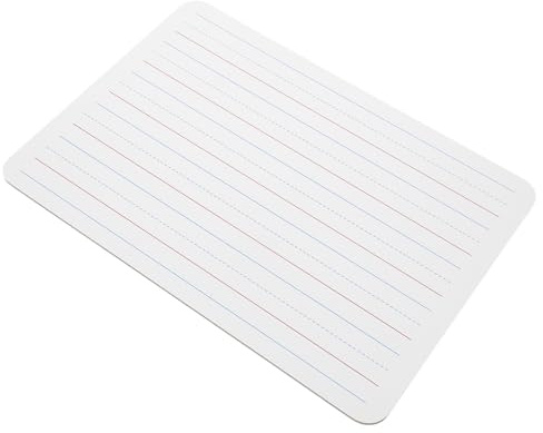 Healeved Tableau Blanc Effaçable à Sec Double Face A4 avec Lignes et Surface Blanche Petit Tableau Portable pour Apprentissage Écriture et Dessin École Maison et Bureau