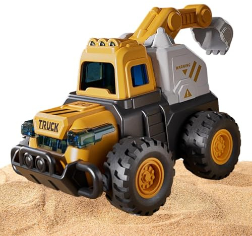 Construction Vehicles - Sandbox Cars Excavator with Movable Joints,Construction Vehicles for Kids - for Playrooms Daycare Sandbox Play Outdoor Party Birthday Boys Girls Preschools