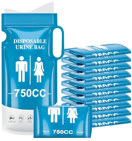 GZXGMY Sac Urine Jetable 12 Pcs 750 ML, Urinoir Portable Voiture Camping