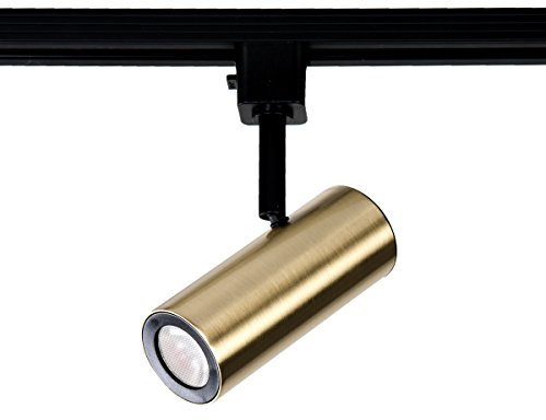 WAC Lighting L-2010-930-BR LED2010 Silo X10 Head in Brushed Brass for L Track, 10 Watts