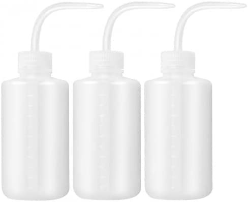 PIQIUQIU 3 Stück Pflanzen Wasser Blume des Frischen Flasche Transparent Spritzflasche Waschen Squeeze Flasche Kunststoff 250ml
