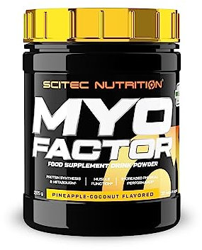 Scitec Nutrition MyoFactor Flavored Food Supplement Drink Powder with creatine, Amino acids, Vitamins, Minerals, Coleus forskohlii Extract, 285 g, Pineapple-Coconut