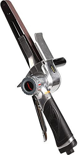 Levigatrice a Nastro Pneumatica Portatile, Levigatrice a Nastro Pneumatica, Dimensioni Nastro 20X520 Mm, Piccola Rettificatrice Portatile per Metalli per Artigianato in Legno Rettifica di Pietra Metal