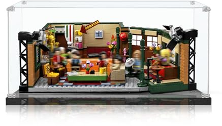 icuanuty Vitrine acrylique pour Lego Ideas Central Perk 21319, organisateur vitrine pour Lego modèle 76156/21017/21037/21328/21327/21336/21307/75362, dimensions : 35 x 30 x 15 cm (housse de protection
