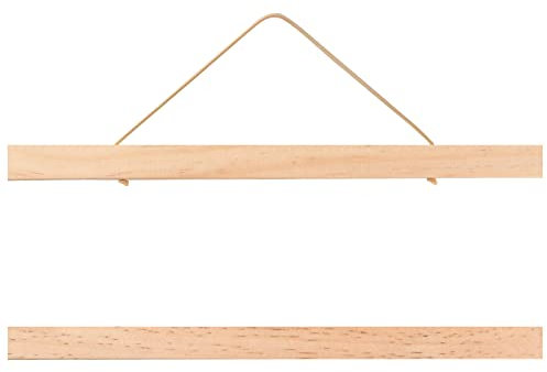 Magnetisch Posterschiene, 31 cm Magnetische Posterleiste, Kiefer Posterrahmen, Magnetisch Bilderleiste für Drucken Kunstwerk