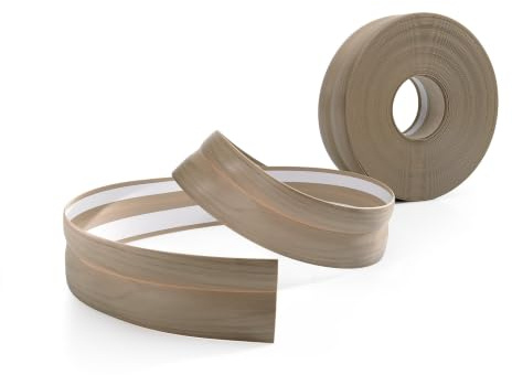 Quest Plinthe Souple Autoadhésive 32 x 23 mm Flexible - Frêne clair, 15 m | Bande de finition PVC décorative et durable, facile à entretenir, pour salon, cuisine, salle de bain & locaux techniques