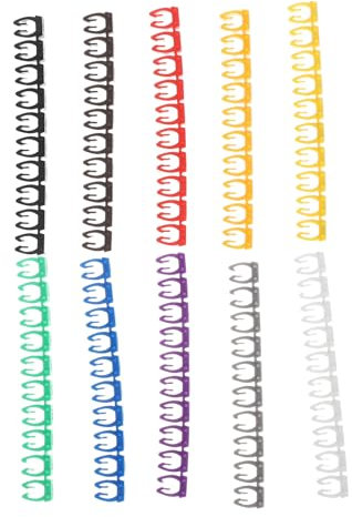 CHILDWEET 100pezzi Marcatori Per Cavi Elettrici Clip Codificati Da Etichette Per Cavi Numeri Digitali Tubi Colorati Per Marcare i Identificazione
