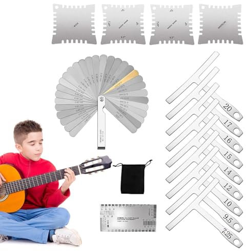 Medidor de acción de guitarra Medidor preciso y portátil de radio de