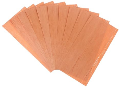 BESTYASH Zedernholzspäne für Zigarrenkisten, 10 Stück, 150x65mm | 0,3mm Stärke, für Lagerung von Zigarren und Kiste, Einfache Form, Dekoration im Humidor