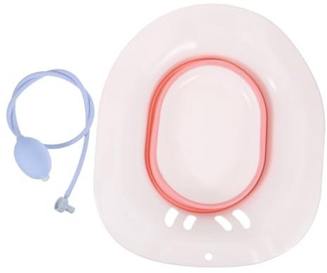 DECOMELODY Faltbares Sitzbad aus Kunststoff für Toilette mit Hygienischer für Schwangere und Patienten Platzsparend und Bequem Nutzbar Zufällige Farbe