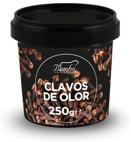 Clavos de Olor Enteros 250g Bembo – Especias Premium para Infusiones, Vino Caliente y Postres