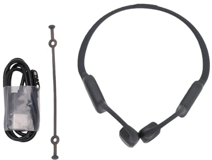 Kelawoly Bone Conduction Headphones, Bluetooth 5.4 IPX6 Lightweight Earphones with Vibration Sound Transmission and Noise Cancellation for Clear Calls and TV Listening