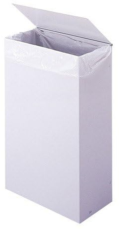 Poubelle murale Blanka sans étrier - 10l - blanc signalisation - RAL 9016