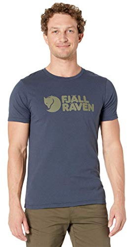 Fjällräven Logo T-Shirt | Mischung aus Bio-Baumwolle und recyceltem Polyester. Rundhalsausschnitt. Logo-Print vorne.