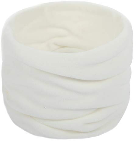ACVIP Halswärmer Winter weicher Schal Herren Damen Schlauchschal Neckwarmer in 14 Farben(Weiß)