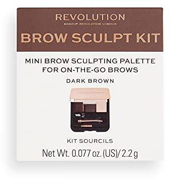 Makeup Revolution, Kit Brow Sculpt, Dark, 2,2g
