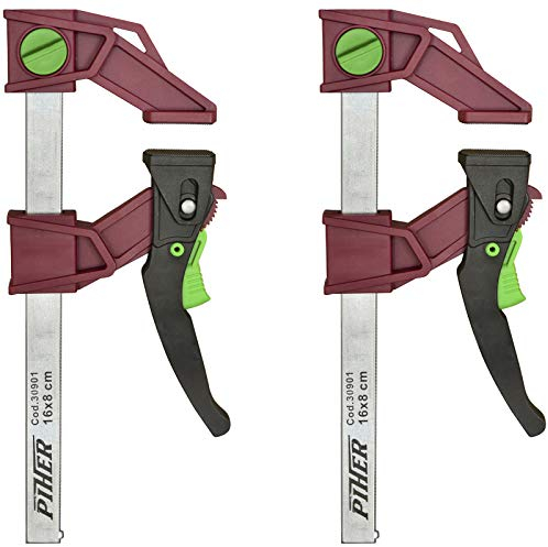 Piher Light - Juego de 2 abrazaderas (16 cm, 120 kg)