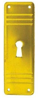 Antikhof Möbelbeschlag Jugendstil Messing geprägt,Größe:3,4x10,0cm,Bestellnummer JML 93, Dunkelbraun