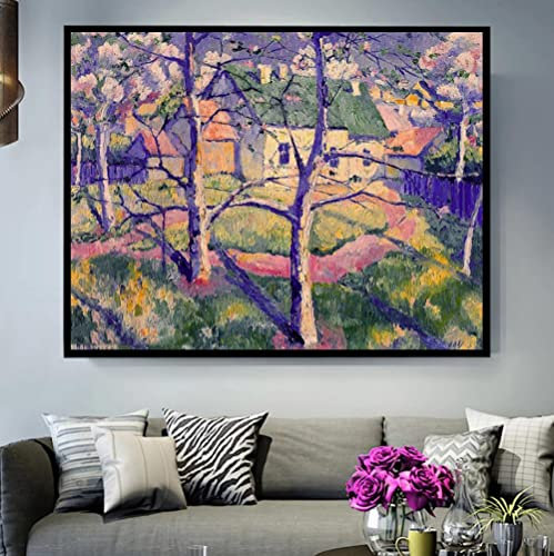 Malen nach Zahlen Kits Apfelbäume in Blüte Kasimir Malewitsch 5D DIY Diamant Malerei Strass Stickerei Kunst Handwerk Geschenk 30x40cm