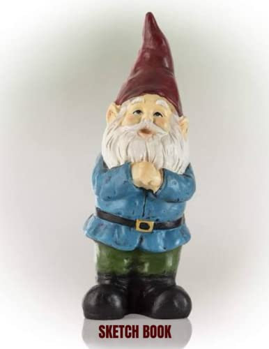Red Hat Bearded Garden Gnome Sketch Book