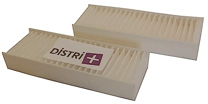 Distri+ - Lot de 2 filtres à poussières de Charbon Moteur pour aspirations centralisées Cyclovac GX711, GX2011, GX310, DL201