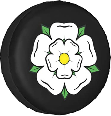 452 Reserveradabdeckung Yorkshire-Rose Reserverad Reifenabdeckung Schmutzfest Ersatzreifenabdeckungen Sonnenschutz Reifencover Universal Für Anhänger Rv LKW S