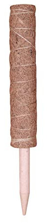 My Garden Moss Pole 50CM Coco Coir Totem Moss Poles Plants Support for Climbing Plant Includes 10x Ties & 10x Name Cards Moss Pole for Monstera Cheese Indoor & Outdoor House Plants