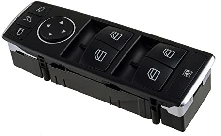 NinWelly jfqm A2128208310 Hauptfensterheberschalter vorne Links passend for Mercedes Benz C W204 E W212 C207 GLK X204 2010-2013 2014