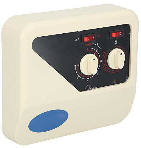 Zerodis Saunaofen-Saunaofen-Controller, Externer Saunaofen-Controller Externer Controller mit Temperaturfühlerkabel für 3-9 KW Saunaofen 220 V mit Knopfdesign