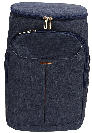 Rucksackkühler, 18 L, Wasserdicht, Auslaufsicher, Wärmeisoliert, Kühltasche, Tragbar, für Strand, Reisen, Camping, Kühlrucksack für Damen und Herren (Navy blau)